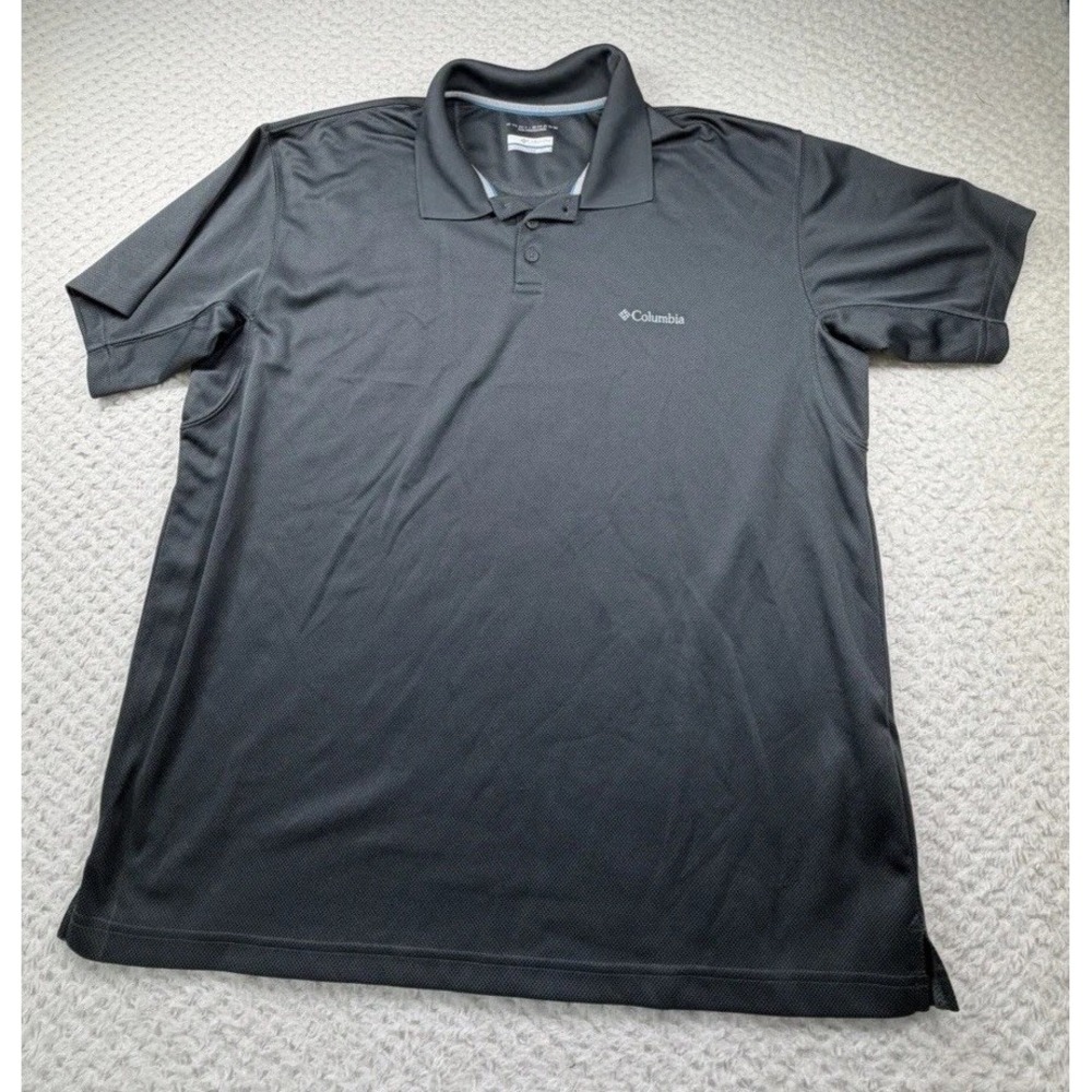 Columbia Omni-Shade Men's Performance Polo Shirt Sz. XXL Gray UV/Sun Protection